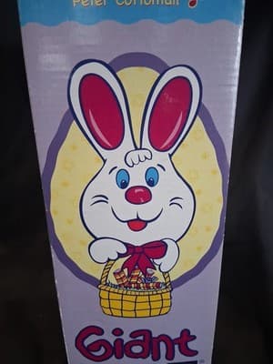 Huge Bunny Pez Dispenser Plays Here Comes Peter Cottontail Music NIB Rabbit Pez - Thumbnail 7