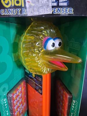 Giant Big Bird PEZ CRYSTAL HEAD Musical Dispenser Limited Edition NIB - 13" - Thumbnail 2