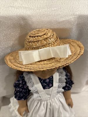 Pleasant Company 1990 Tan Body Samantha in a First Year 1990 Play Dress - Thumbnail 3