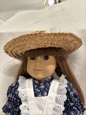Pleasant Company 1990 Tan Body Samantha in a First Year 1990 Play Dress - Thumbnail 2