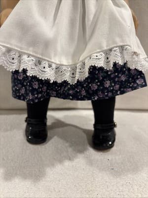 Pleasant Company 1990 Tan Body Samantha in a First Year 1990 Play Dress - Thumbnail 6