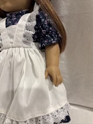 Pleasant Company 1990 Tan Body Samantha in a First Year 1990 Play Dress - Thumbnail 5