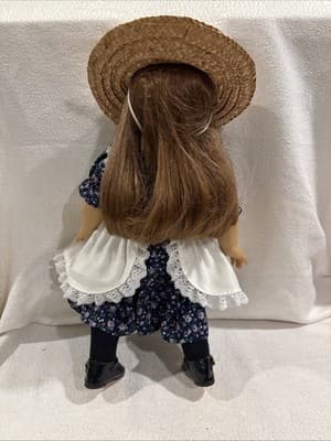 Pleasant Company 1990 Tan Body Samantha in a First Year 1990 Play Dress - Thumbnail 7