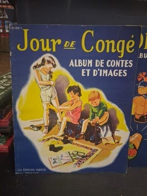 Lot Of 2 Vintage French Children’s Books From The 1940’s Published In Montreal - Thumbnail 2