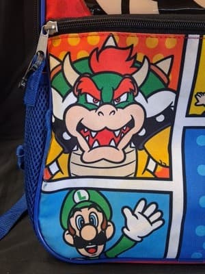2024 Nintendo Super Mario Kids 16” Single Backpack School Bag Bioworld - Thumbnail 3