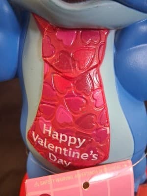 Disney Lilo & Stitch 12” Valentine’s Day Blow Mold Lighted Decor New With Tag #1 - Thumbnail 2