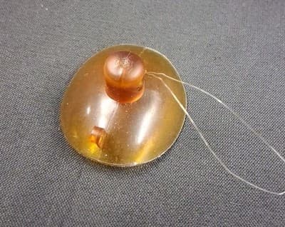 90s Mini Shrunken Head Window Stick On by Topstone Industries with Tag - Thumbnail 5