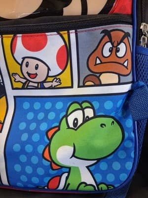 2024 Nintendo Super Mario Kids 16” Single Backpack School Bag Bioworld - Thumbnail 2