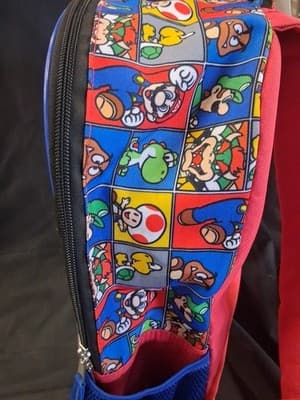2024 Nintendo Super Mario Kids 16” Single Backpack School Bag Bioworld - Thumbnail 4