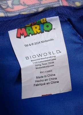 2024 Nintendo Super Mario Kids 16” Single Backpack School Bag Bioworld - Thumbnail 10