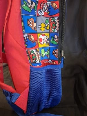 2024 Nintendo Super Mario Kids 16” Single Backpack School Bag Bioworld - Thumbnail 8