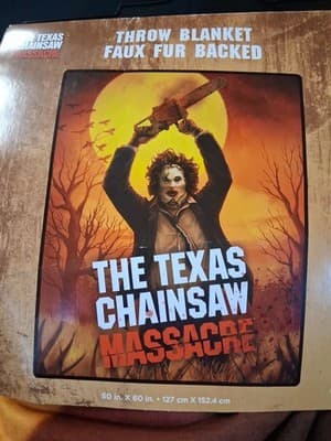 Officially Licensed The Texas Chainsaw Massacre 50x60 Spencer's Throw Blanket - Thumbnail 2