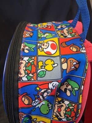 2024 Nintendo Super Mario Kids 16” Single Backpack School Bag Bioworld - Thumbnail 5