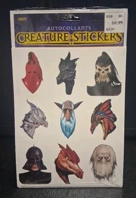 Halloween Paper Magic Group Creature Stickers Ghoul Monster Zombi Pack of 36
