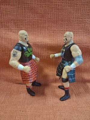 WWE HEADBANGERS Mosh & Thrasher WWF Jakks Pacific Tag Team Figures/ W Skirt - Thumbnail 4