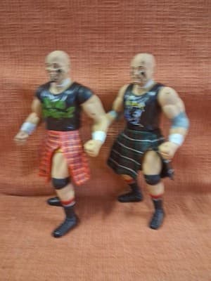 WWE HEADBANGERS Mosh & Thrasher WWF Jakks Pacific Tag Team Figures/ W Skirt - Thumbnail 8