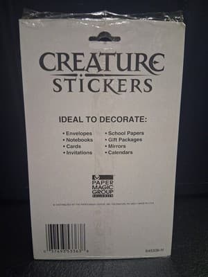 NEW Halloween Paper Magic Group Creature Stickers Ghoul Monster Zombi Pack of 36 - Thumbnail 2