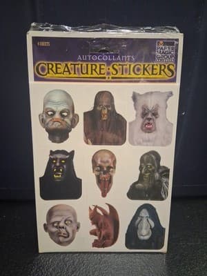 NEW Halloween Paper Magic Group Creature Stickers Ghoul Monster Zombi Pack of 36