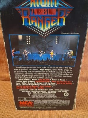 NIGHT RANGER: 7 WISHES TOUR - VHS - IN GOOD CONDITION!! - Thumbnail 4