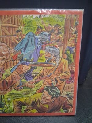 Vtg 1950's Davy Crockett Jigsaw Puzzle Walt Disney Prod. No. 2582 Jaymar Spec Co - Thumbnail 4