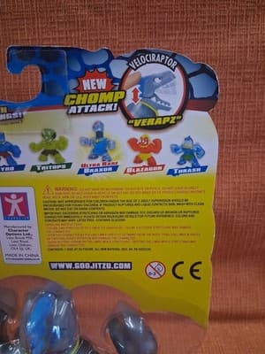 NEW Heroes of Goo Jit Zu Dino Power Action Figure Verapz The Velociraptor Rare - Thumbnail 5