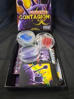 2014 Z-Man Pandemic Contagion Board Game - You Are The Disease, There is No Cure - Thumbnail 2