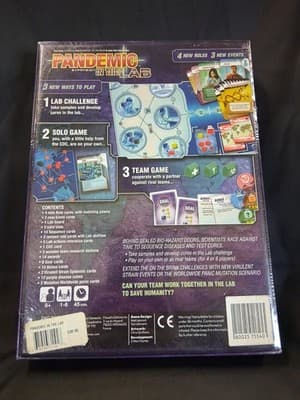 NEW Pandemic In The Lab Expansion Board Game Z-Man Games -2013 SEALED - Thumbnail 2