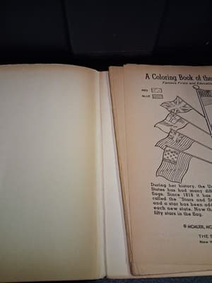 Vintage 1965 Presidents of the United States to Color Book Mr. Peanut Washington - Thumbnail 3