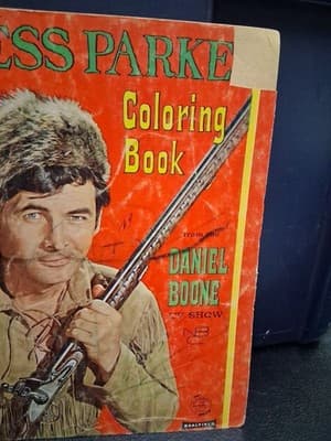 1964 The Fess Parker Daniel Boone Color Book #9596 NBC TV Show - USED - Thumbnail 3