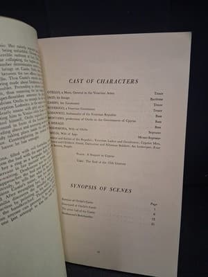 Vintage Metropolitan Opera Libretto OTELLO 1963 - Thumbnail 5