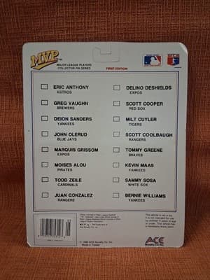 MVP 1990 Premier Rookie Edition 1st Edition Collector Pin Series Kevin Maas - Thumbnail 2