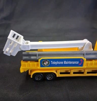 Hot Wheels Telephone Maintenance China 1996 Bucket Truck Yellow Loose - Thumbnail 3