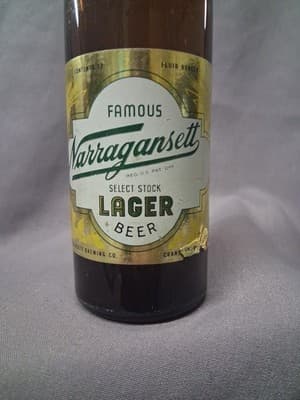 Vintage Rare Narragansett Select Stock Lager Beer Bottle Empty - Thumbnail 6
