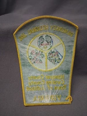 PAMUNKEY REGIONAL JAIL – ASHLAND VIRGINIA VA Sheriff Police Patch XL 6” 2S - Thumbnail 3