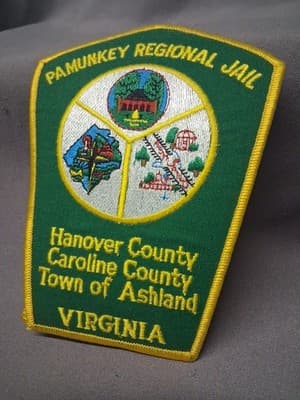 PAMUNKEY REGIONAL JAIL – ASHLAND VIRGINIA VA Sheriff Police Patch XL 6” 2S - Thumbnail 2