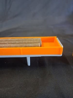 1981 Hot Wheels Red Rapid Delivery Truck Cab Die Cast 1:64 With Trailer & Logs - Thumbnail 7
