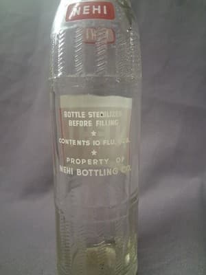 1960 NEHI Beverages Nehi Bottling Cordele Ga 9 1/2" ACL 10 Oz Soda Bottle - Thumbnail 3