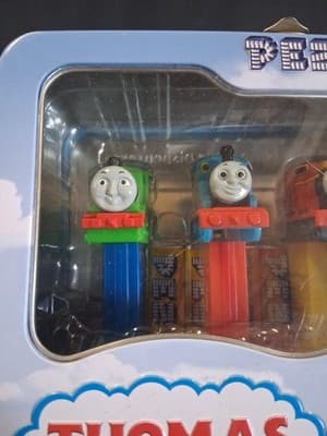 Thomas and Friends PEZ Candy Dispenser Tin Lunch Box NEW Sealed - Thumbnail 4