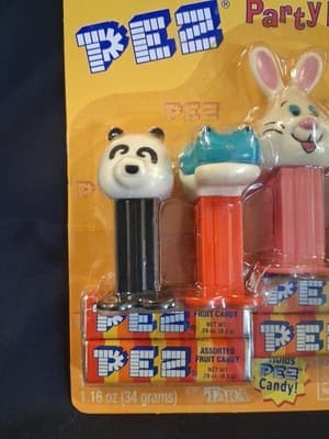 PEZ "PARTY FAVORS ANIMALS" Dispensers 2000 4 in NEW PACKAGE (NIP) - Thumbnail 2