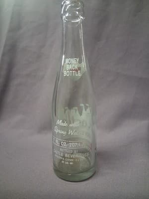 Vintage Castle Beverages Ansonia CT Acl 7 oz soda bottle - Thumbnail 5