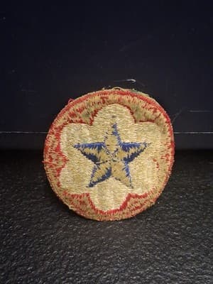 WW2 U.S. Army Service Forces Patch, Authentic & Uniform Worn, Original - Thumbnail 2