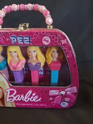 Limited Edition Mattel 2012 Barbie Pez Tin Purse 4 Dispensers Gift Set - Thumbnail 5