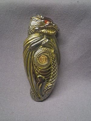 Franklin Mint Knightstone Collection Dragon Fantasy Knife Goddess Of Temptation - Thumbnail 2