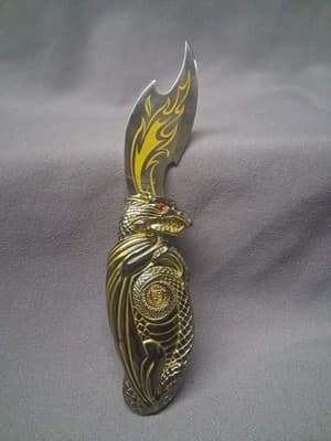 Franklin Mint Knightstone Collection Dragon Fantasy Knife Goddess Of Temptation - Thumbnail 7