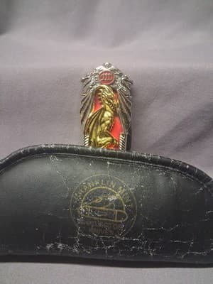 Franklin Mint-Collector Series Fantasy Dragon Folding Dagger Knife Case - Thumbnail 2