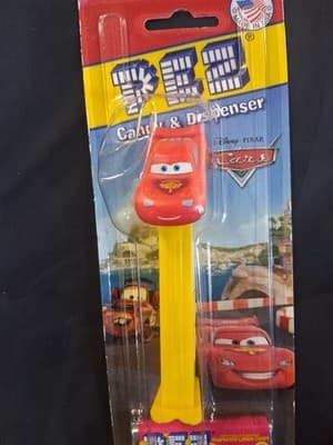 PEZ Cars Candy Dispenser Disney Pixar Lightning McQueen Collectible NEW in Box - Thumbnail 2