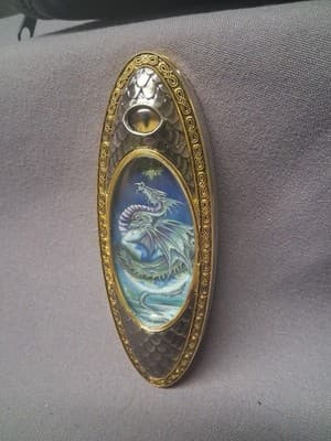 RARE Collectible Ornate Dragon Clasp Folder Knife - Thumbnail 2