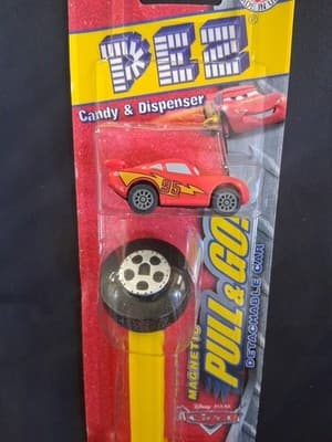 2006 Disney Pixar Cars Pez Candy & Dispenser Magnetic Pull & Go - Thumbnail 2