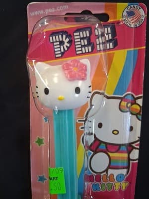 Retired Turquoise Hawaiian Hello Kitty Sanrio Pez Dispenser New Sealed Package - Thumbnail 2