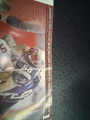 Patriots Vs Colts Ticket September 9th 2004 Game 1 - Thumbnail 4